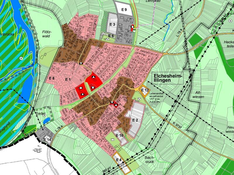 Flächennutzungsplan Gesamtansicht Elchesheim-Illingen