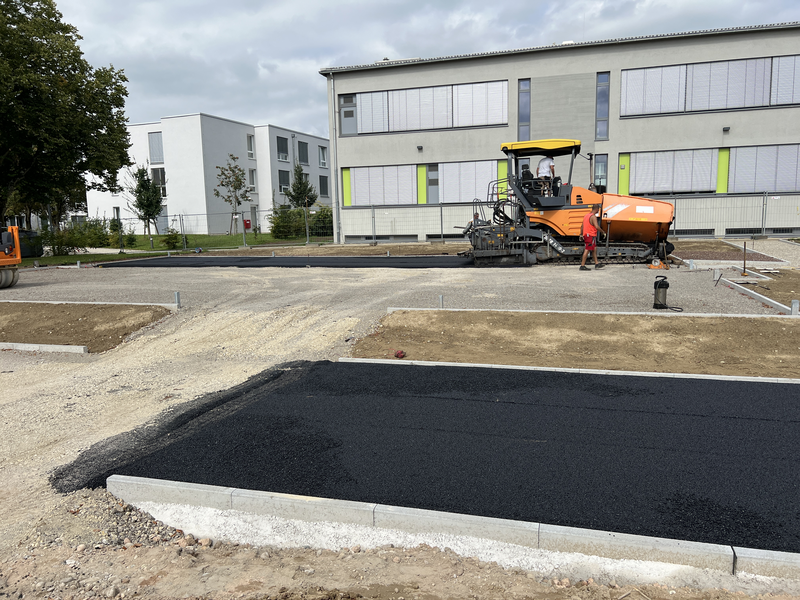 Baustelle Schulaußenanlage