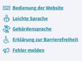 Links zur Barrierefreiheit